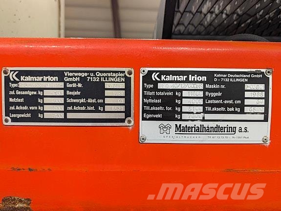 Kalmar DFQ 40/12/60DMS #Sidelaster #4 tonn løft #6m løft Anlegg - Annet