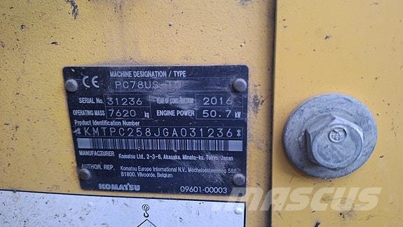 Komatsu PC78US - 10 Other