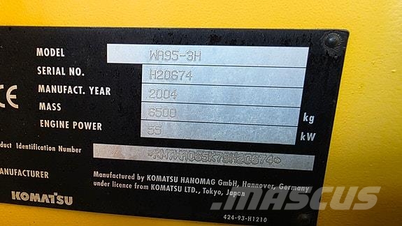 Komatsu WA95 lite timer Bouw - Overige