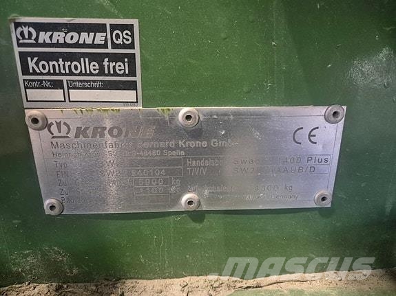 Krone 1400 Plus / Isobus / Joystick Svanser