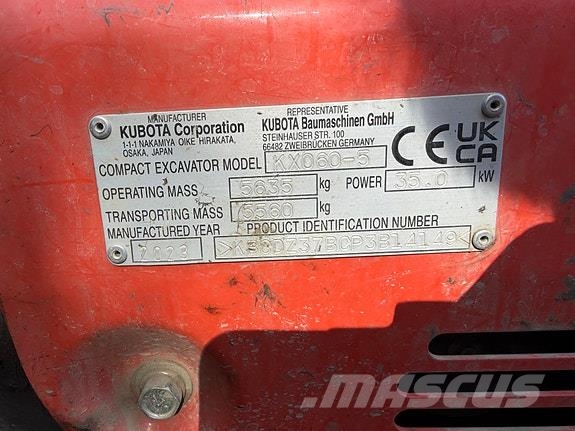 Kubota KX050-5 Građevinarstvo – ostalo