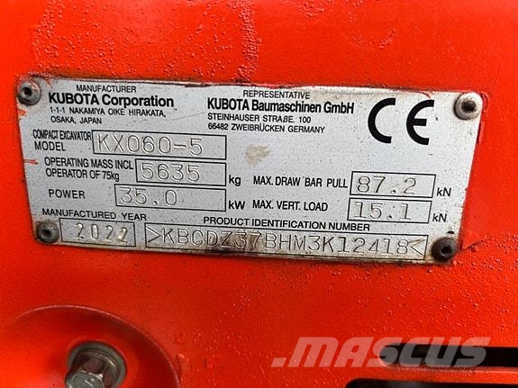 Kubota KX060-5 Будтехніка - Інші