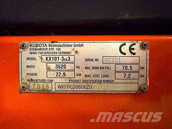 Kubota KX101-3a3 Outros Florestal