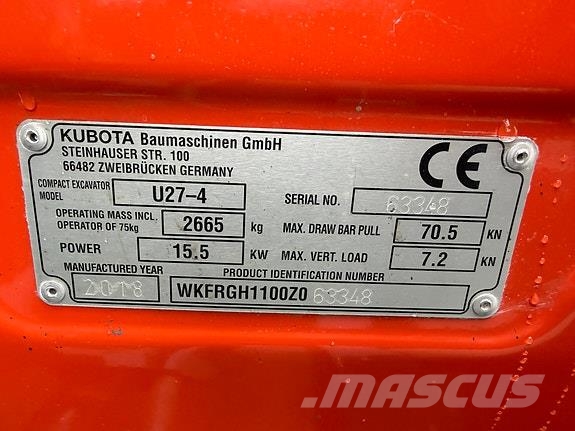 Kubota U27-4 Other