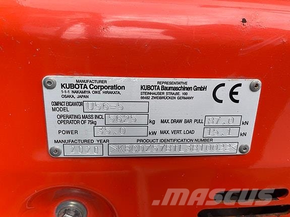 Kubota U56-5 med EC-Oil معدات البناء - غير ذلك