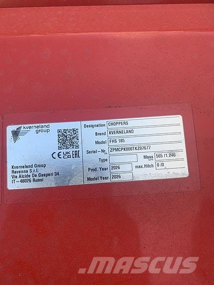 Kverneland FHS 185 Diger yem biçme makinalari