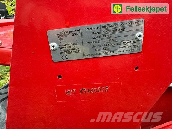 Kverneland TA 4332CT Комплектующие сельхозмашин для уборки сена