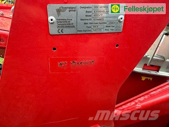 Kverneland TA 4332CT Комплектующие сельхозмашин для уборки сена