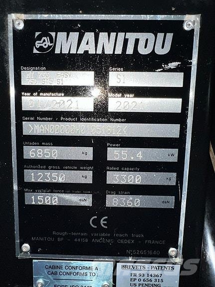 Manitou MT 733 #SKUFFE# PALLEGAFFEL #TAR INNBYTTE # Otros