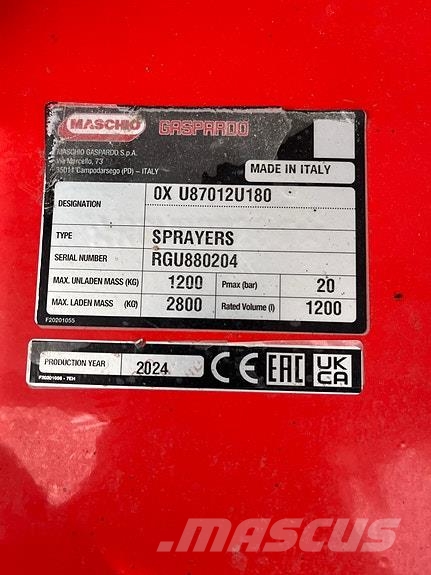 Maschio Tempo 1201 Isobus 18m Kendinden tahrikli pülverizatörler