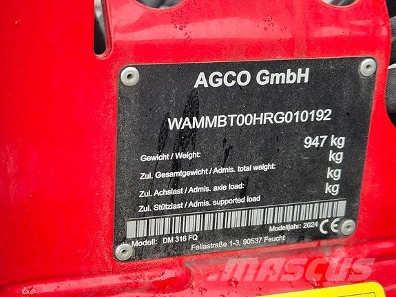 Massey Ferguson DM 316 FQ جزازات