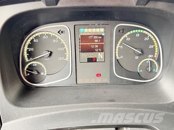 Mercedes-Benz Atego 818L, 3 Seter, webasto, 1000m, AC, 2025kg n Sanduk kamioni