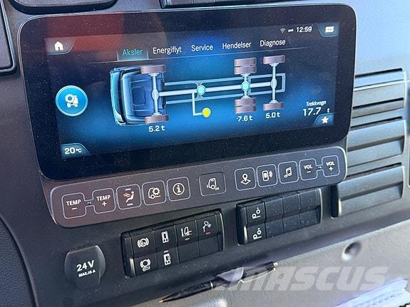 Mercedes-Benz e- Econic 300L Elektrisk renovasjonsbil Faun Vari Citi