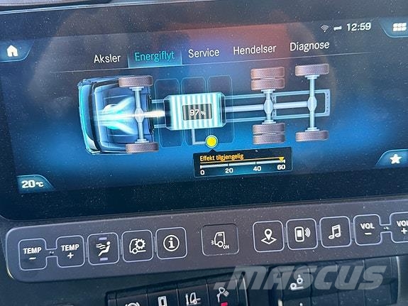 Mercedes-Benz e- Econic 300L Elektrisk renovasjonsbil Faun Vari Citi