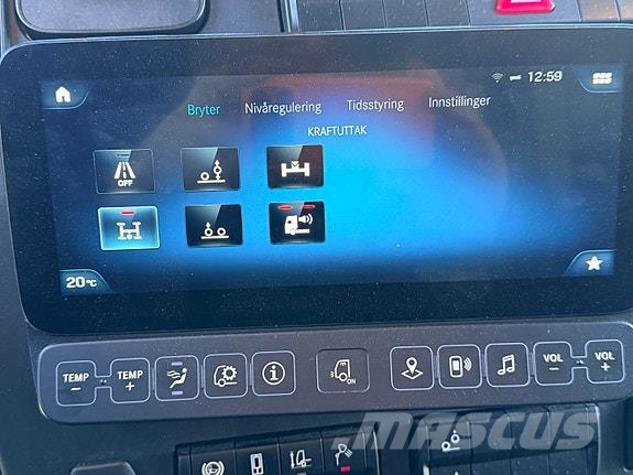 Mercedes-Benz e- Econic 300L Elektrisk renovasjonsbil Faun Vari Citi