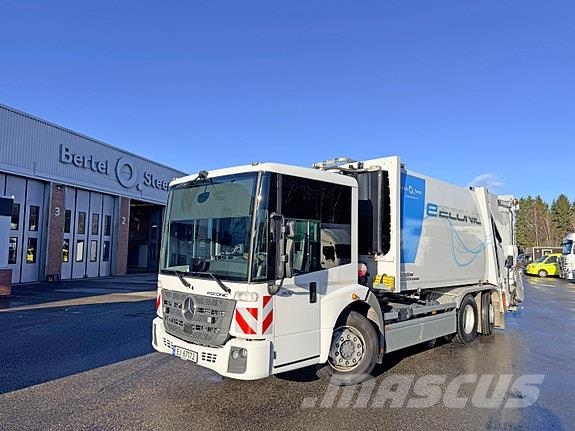 Mercedes-Benz e- Econic 300L Elektrisk renovasjonsbil Faun Vari Citi