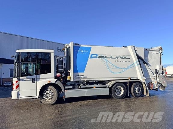 Mercedes-Benz e- Econic 300L Elektrisk renovasjonsbil Faun Vari Citi