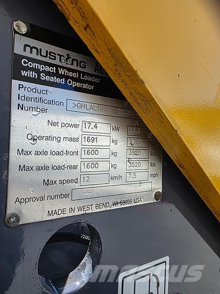 Mustang AL106 375 timer Muut koneet