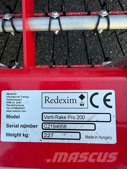 Redexim Verti-Rake Pro 200 Park- og hagemaskiner - Annet