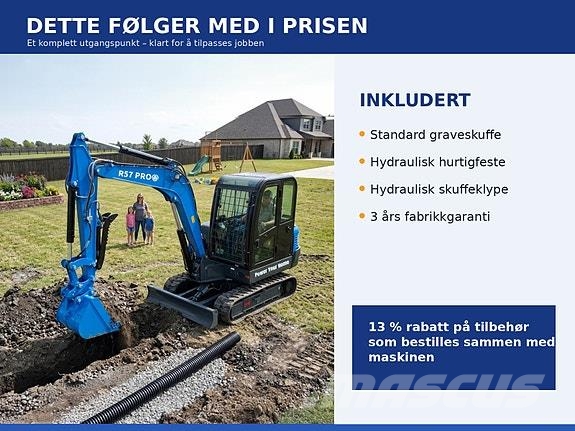 Rippa R57 PRO m/Kubota V2607 – 3 års fabrikkgaranti معدات البناء - غير ذلك