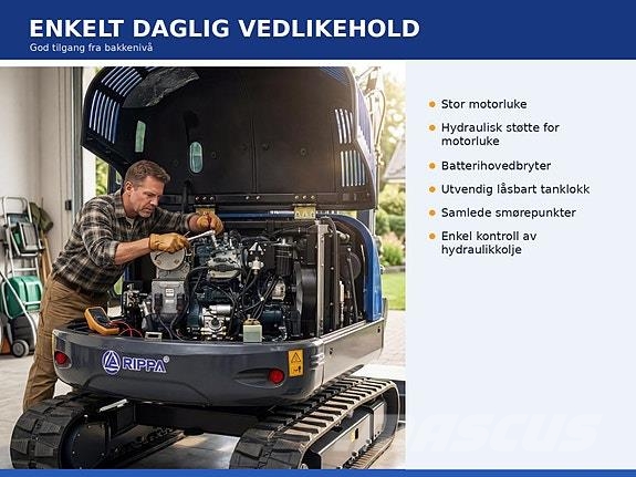 Rippa R57 PRO m/Kubota V2607 – 3 års fabrikkgaranti معدات البناء - غير ذلك
