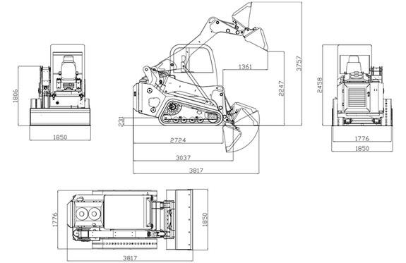 Rippa RS20 – Kubota V2607 – 1 050 kg nominell last Muut koneet
