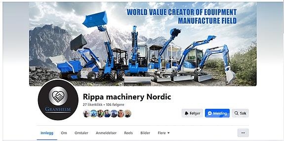 Rippa RS20 – Kubota V2607 – 1 050 kg nominell last Muut koneet