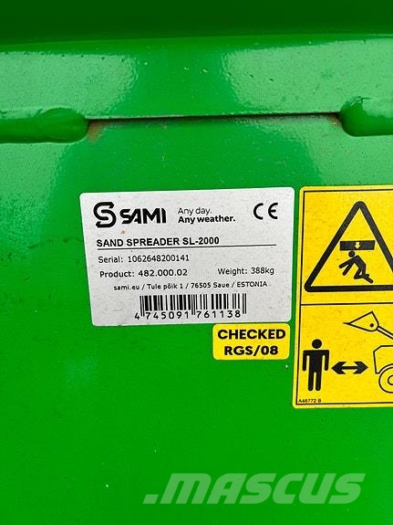 Sami SL-2000 Schneeschilde und -pflüge