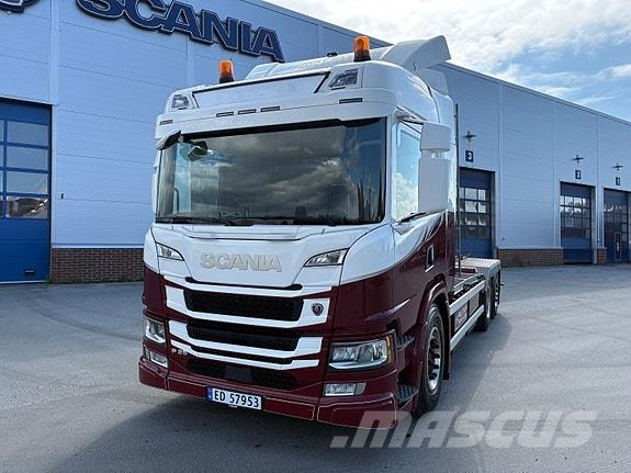 Scania P23 elektrisk med Joab krokløfter Camiones desmontables