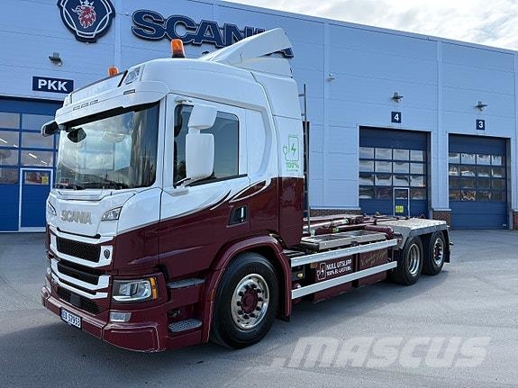 Scania P23 elektrisk med Joab krokløfter Camiones desmontables