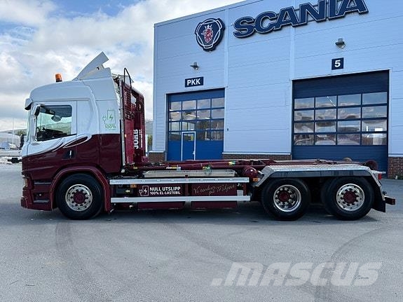 Scania P23 elektrisk med Joab krokløfter Camiones desmontables