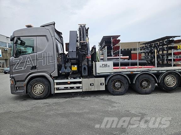 Scania R540B8x4*4NB med Palfinger PK53002SHE 6 utskyt PJ Smagās mašīnas ar celtni