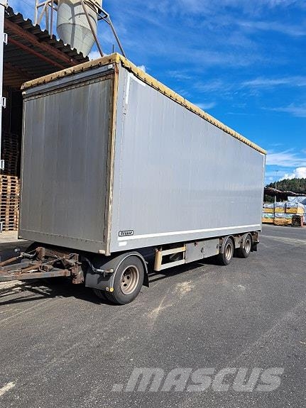 Scania R650 B6x2NB med Tyllis tilhenger ボックスボディー、ウイング、箱車