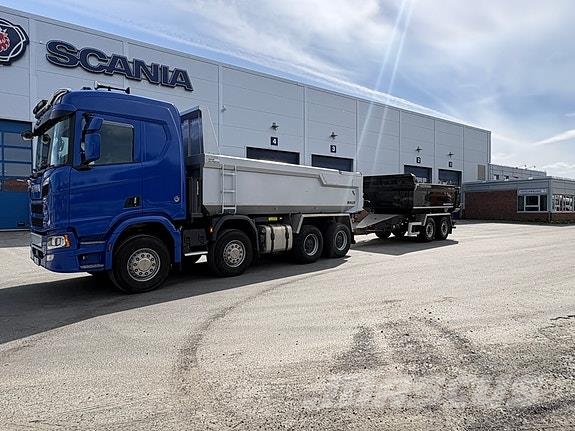 Scania R660B8x4HZ med Sørling boggikjerre شاحنات قلابة