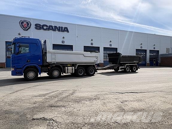 Scania R660B8x4HZ med Sørling boggikjerre شاحنات قلابة