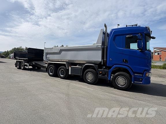 Scania R660B8x4HZ med Sørling boggikjerre شاحنات قلابة