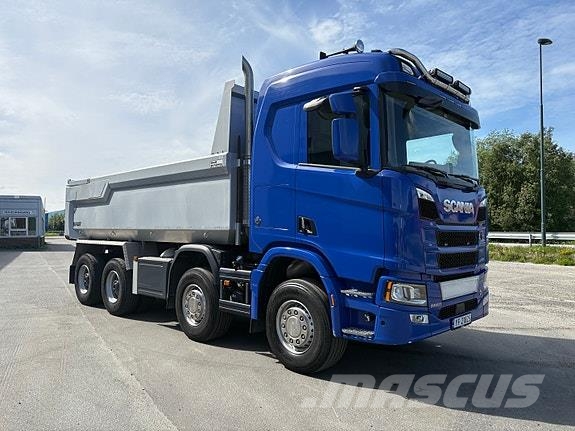 Scania R660B8x4HZ med Sørling boggikjerre شاحنات قلابة