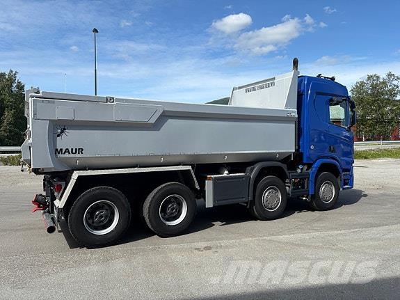 Scania R660B8x4HZ med Sørling boggikjerre شاحنات قلابة