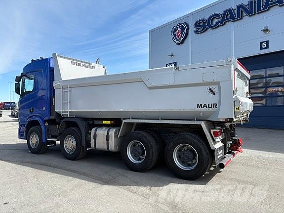 Scania R660B8x4HZ med Sørling boggikjerre شاحنات قلابة
