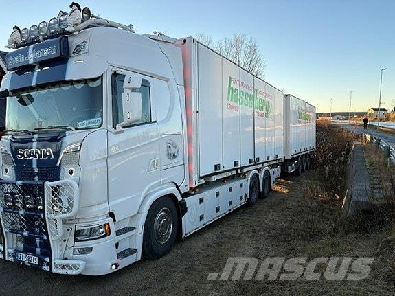 Scania S660 6X2 bil og henger. Norge Fineste Containerbil コンテナ、海コン車