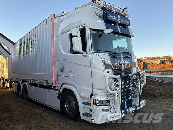 Scania S660 6X2 bil og henger. Norge Fineste Containerbil コンテナ、海コン車