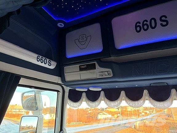 Scania S660 6X2 bil og henger. Norge Fineste Containerbil コンテナ、海コン車