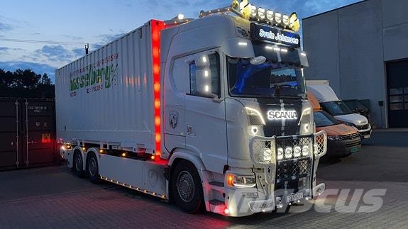 Scania S660 6X2 bil og henger. Norge Fineste Containerbil コンテナ、海コン車