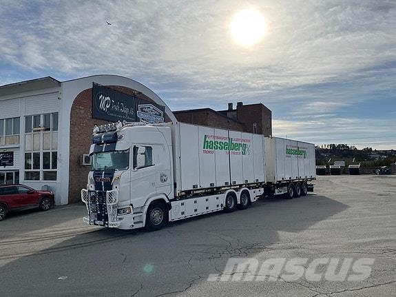 Scania S660 6X2 bil og henger. Norge Fineste Containerbil コンテナ、海コン車