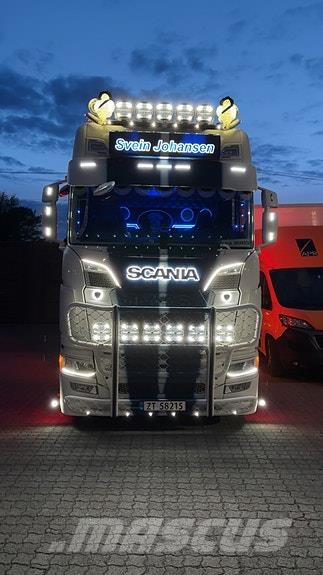 Scania S660 6X2 bil og henger. Norge Fineste Containerbil コンテナ、海コン車