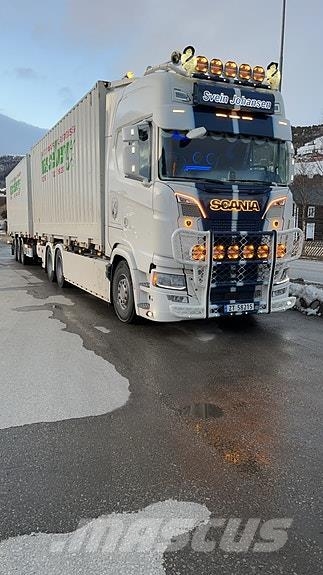 Scania S660 6X2 bil og henger. Norge Fineste Containerbil コンテナ、海コン車