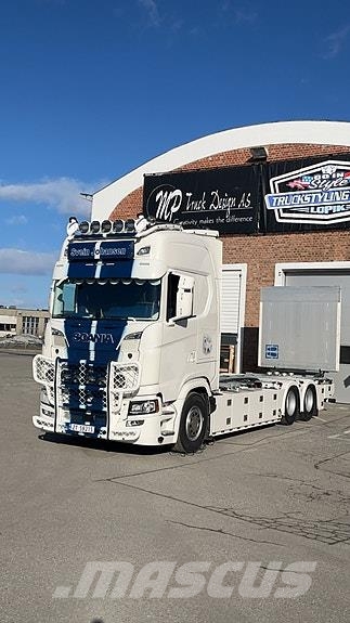 Scania S660 6X2 bil og henger. Norge Fineste Containerbil コンテナ、海コン車
