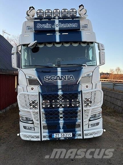 Scania S660 6X2 bil og henger. Norge Fineste Containerbil コンテナ、海コン車