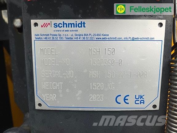 Schmidt MSH 150 Feiemaskin Komunālā tehnika- Citi