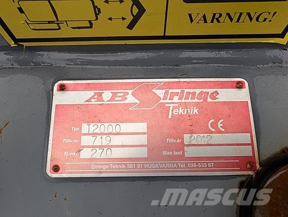 Siringe T2000 Snežne deske in plugi